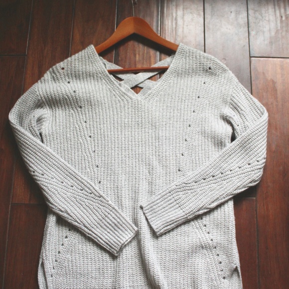 cute grey knit sweater - Picture 5 of 5